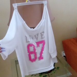 Off Shoulder Long Sleeve Top